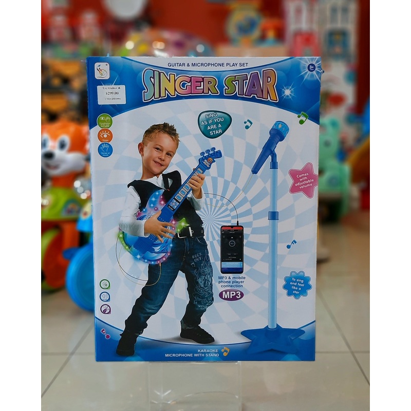 Toy Guitar & Microphone Bl Ftoy2021096