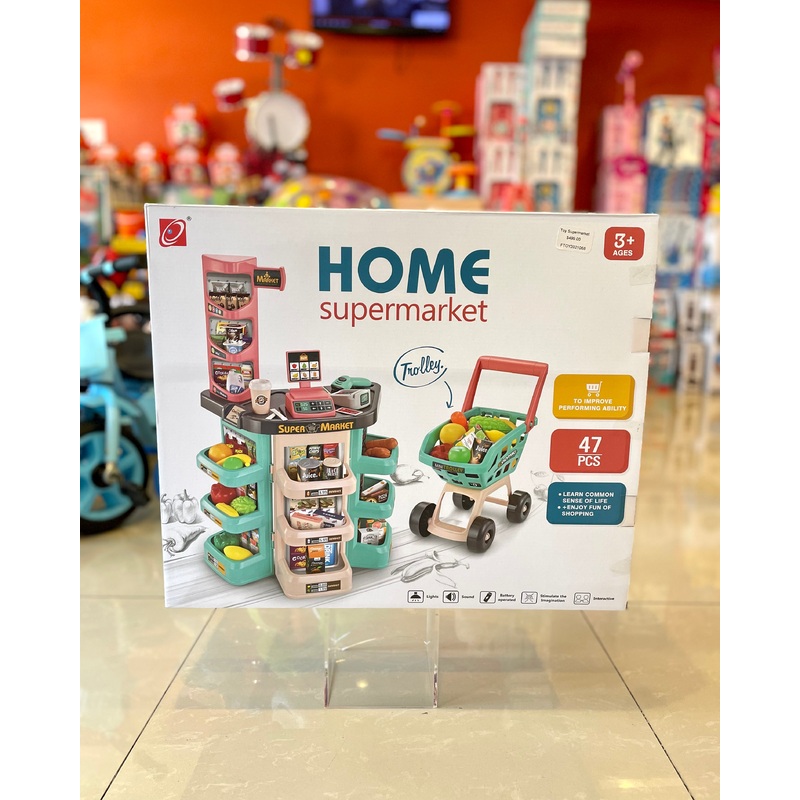 Toy Supermarket Set Blue Ftoy2021068