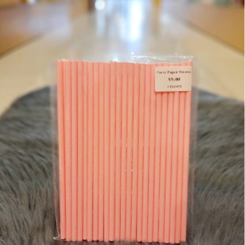 Party Paper Straws 25pc FTS19872