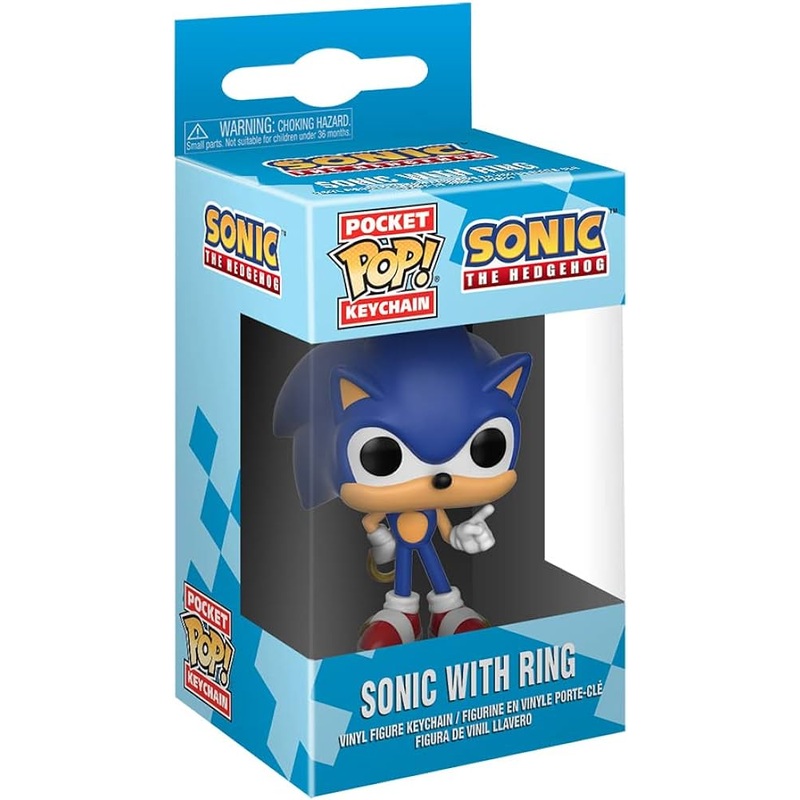 Sonic the Hedgehog – Sonic with Ring Funko Pocket Pop! Key Chain