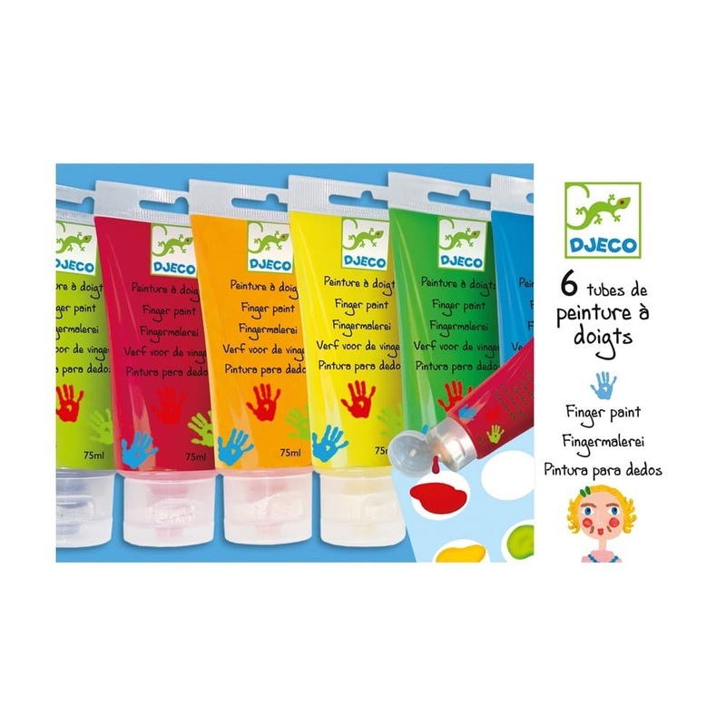 6 Finger Paint Tubes  – Classic