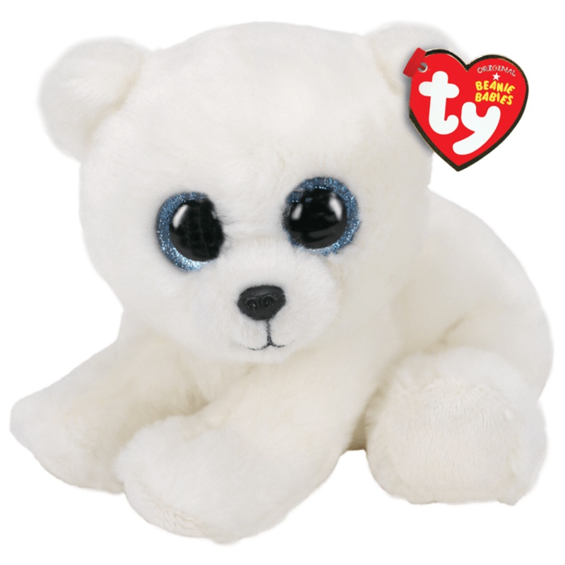 Beanie Baby – Ari White Polar Bear  – 8 Small