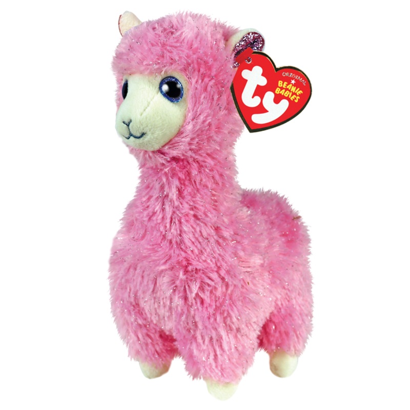 Beanie Baby – Lana Pink Llama  – 8 Small