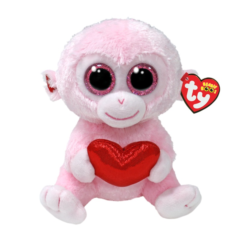 Beanie Boo’s – Gigi Monkey with Heart – 6 Small