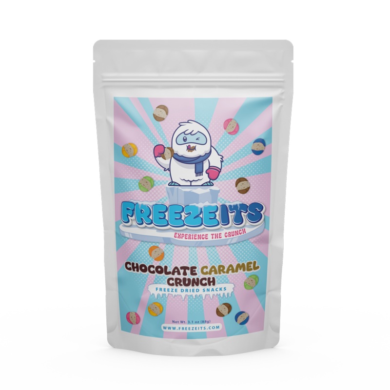 FREEZEITS Chocolate Caramel Crunch 3.1 oz. Bag