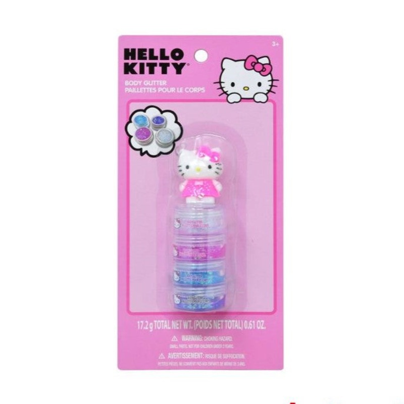 Hello Kitty 4pk Body Glitter on Card