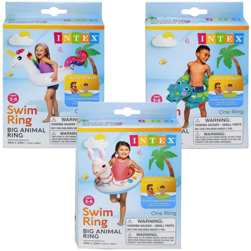Intex Big Animal Rings – Unicorn, Alligator, Llama