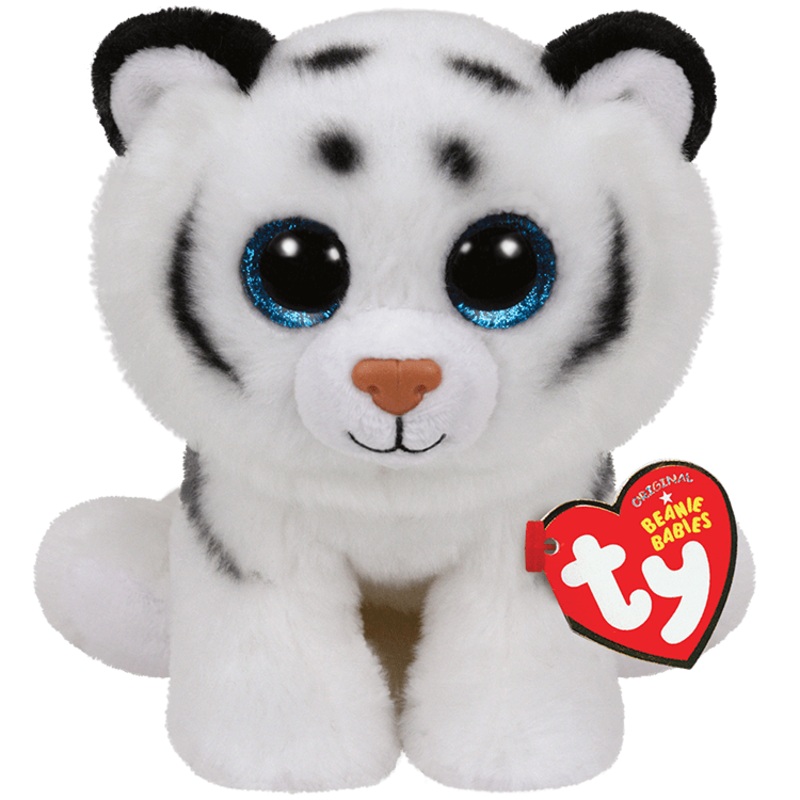 Ty Classic Plush – Tundra – White Tiger – Medium 13
