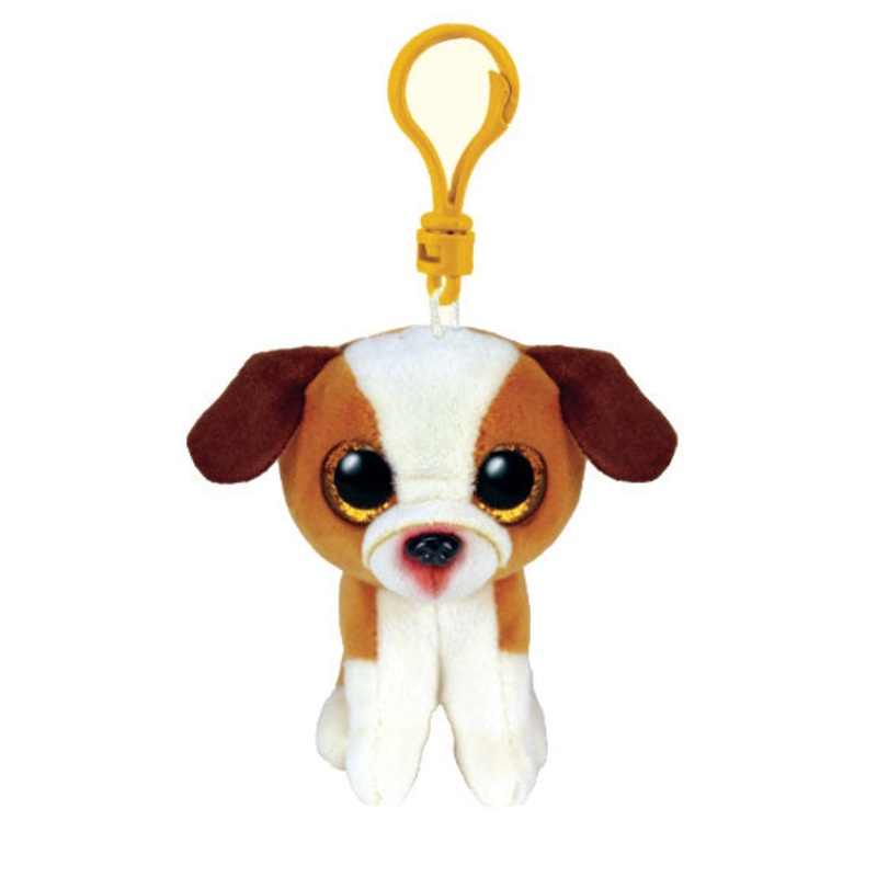 Beanie Boo’s – Hugo Brown and White Dog – 5 Clip
