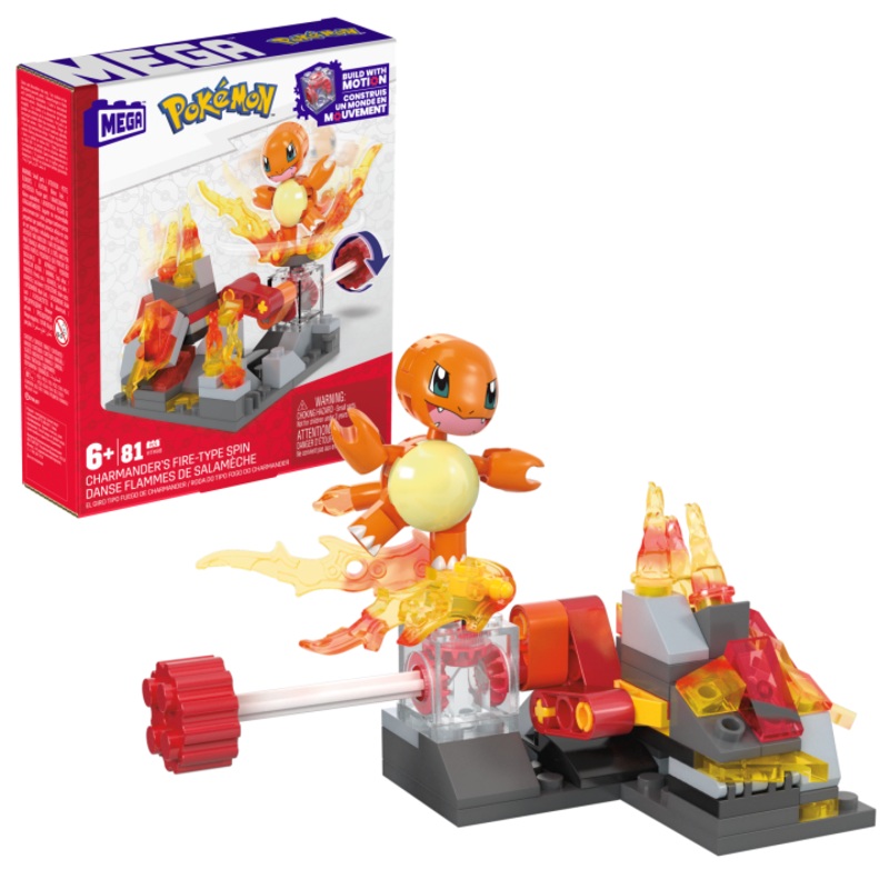 Mega Construx Pokemon – Charmander’s Fire-Type Spin