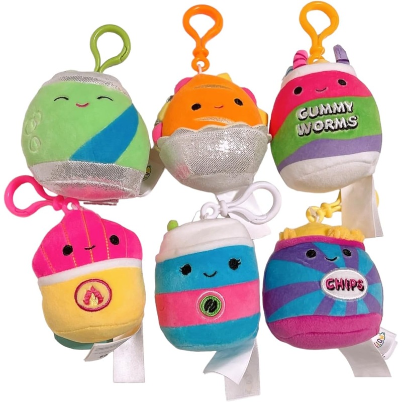 Squishmallows 3.5 Neon Junk Food Plush Clip-On