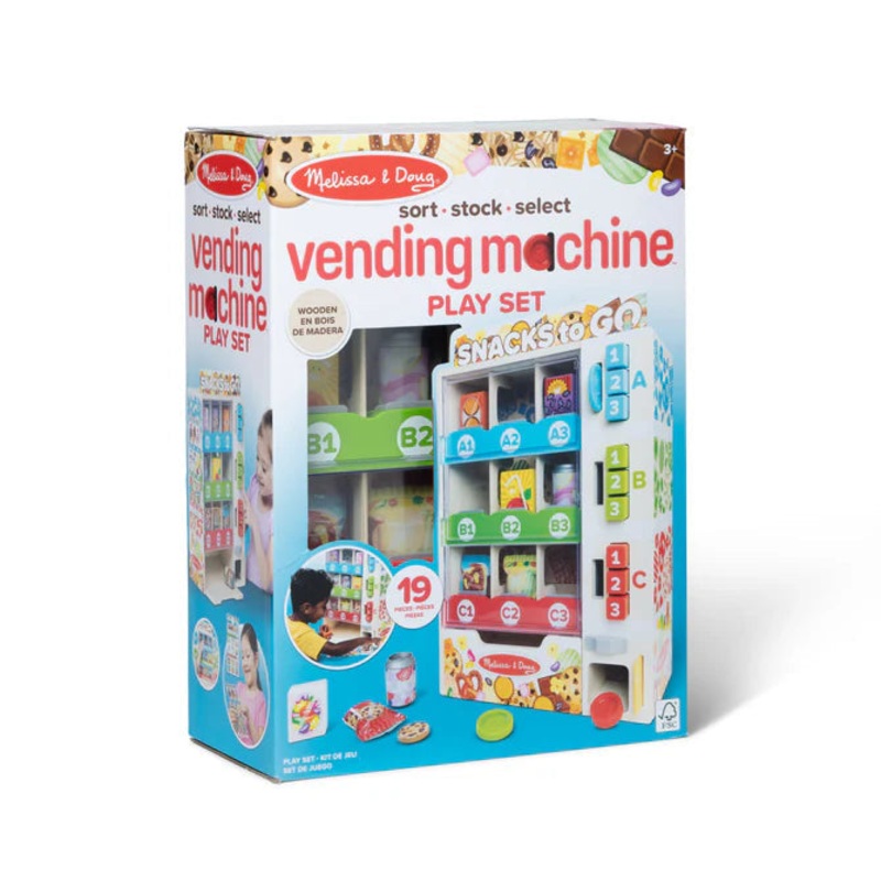 Wooden Vending Machine Play Set