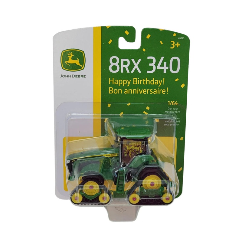 1:64 John Deere 8RX 340 Happy Birthday Tractor