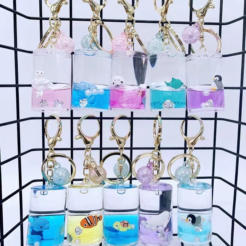 Assorted Sea Animal Can Floaty Key Charm