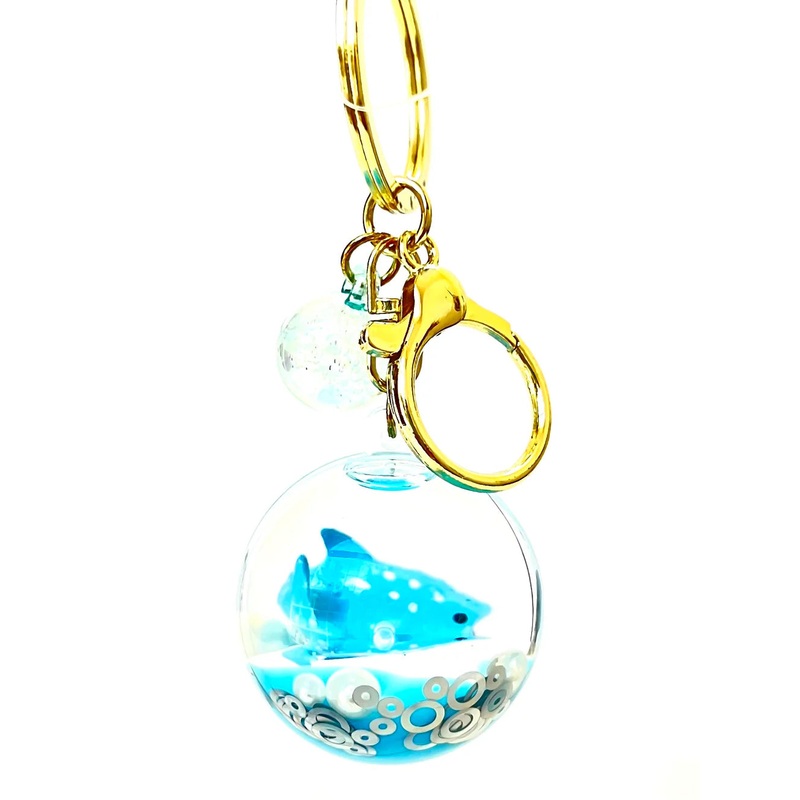 Assorted Sea animal Orb Floaty Key Charm