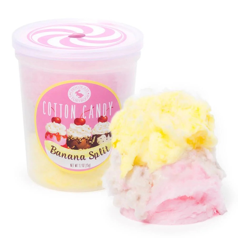 Banana Split Gourmet Cotton Candy