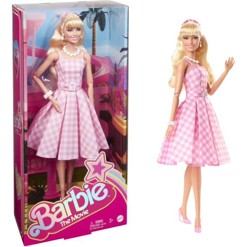 Barbie the Movie Doll – Pink Gingham Dress