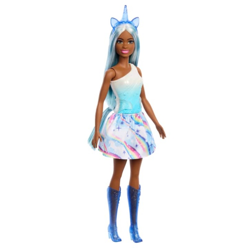 Barbie Unicorn Doll – Blue Hair & Ombre Outfit