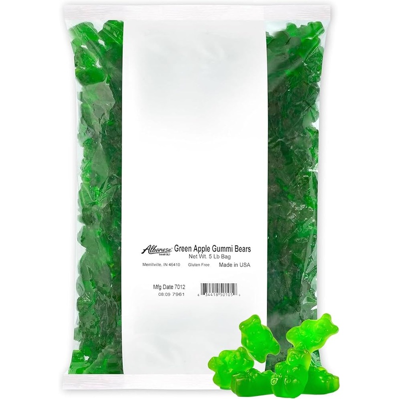 Green Apple Gummi Bears 5lb