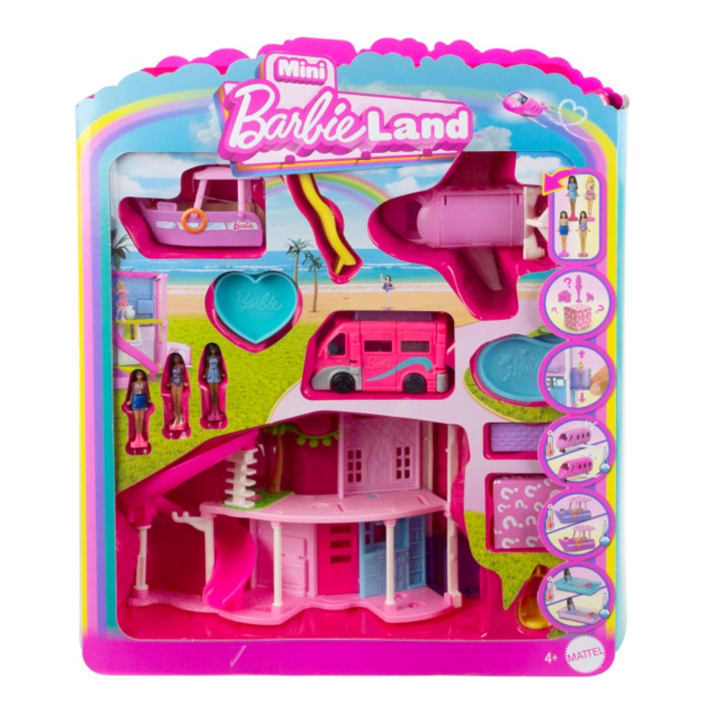 Mini Barbieland – Dreamhouse & 3-Vehicle Playset