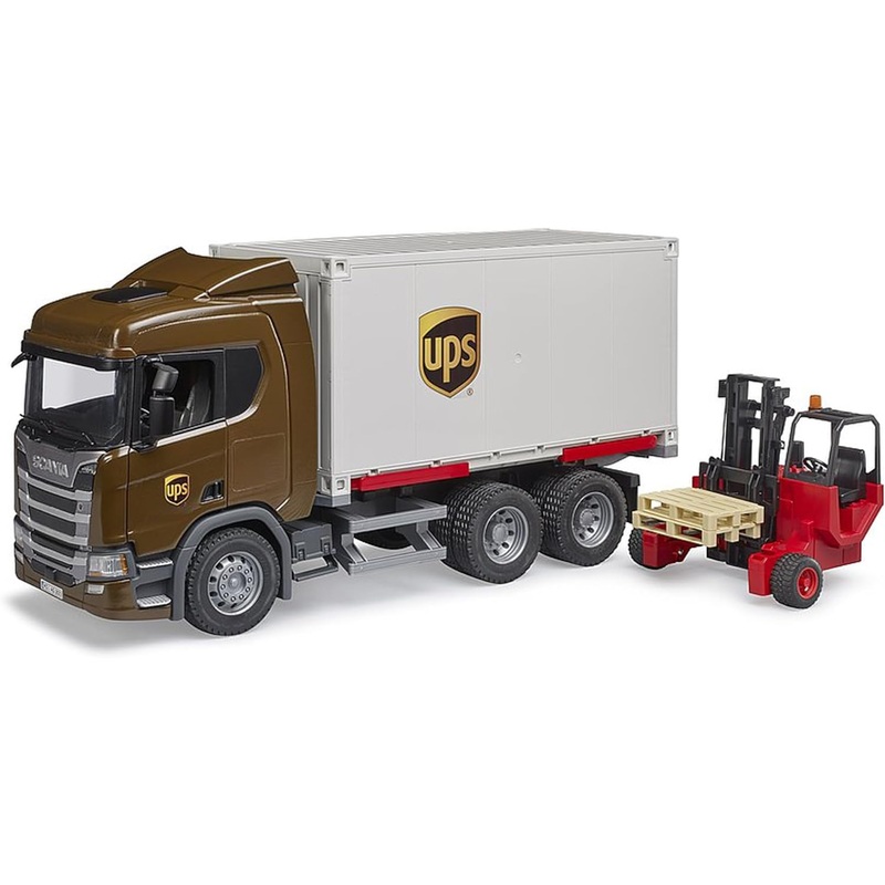 SCANIA Super 560R UPS Logistics Truck with Forklift