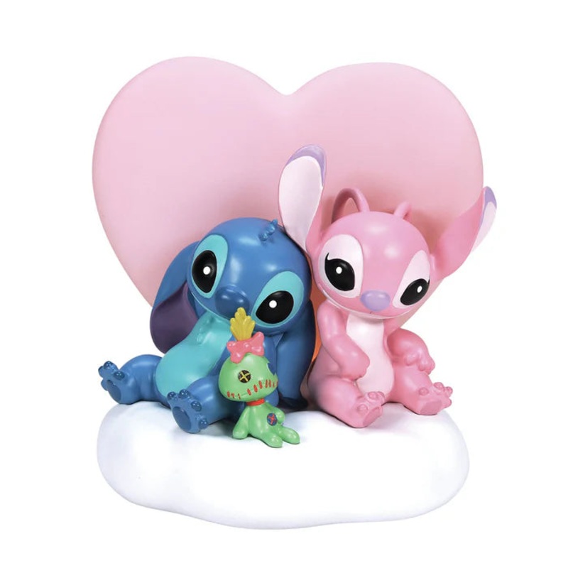 Stitch & Angela Light Up Figurine