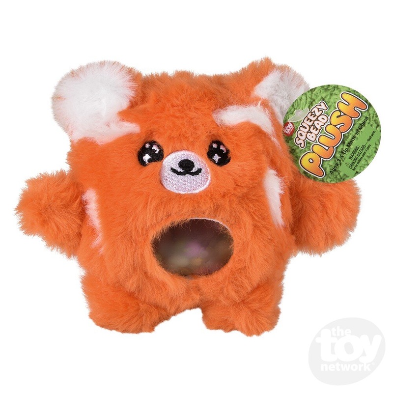 3 Red Panda Squeezy Bead Plush