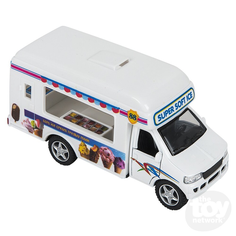 5 Die-Cast Pull Back Ice Cream Truck