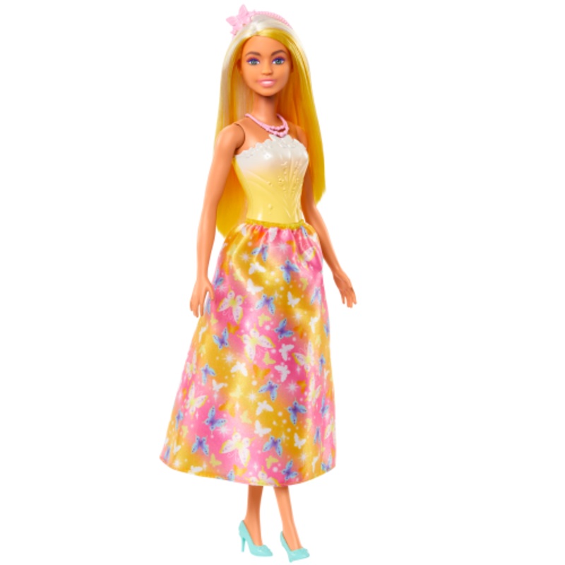 Barbie Royal Doll – Blonde Hair Pink & Yellow Skirt