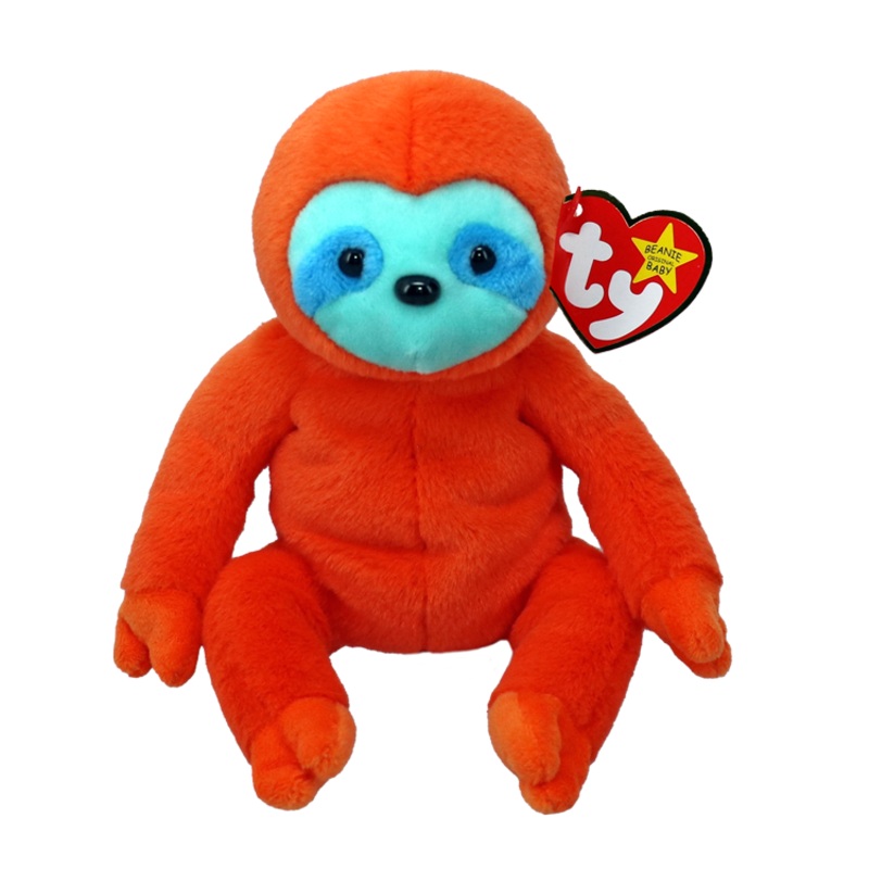 Beanie Baby – Molasses II – Orange Sloth