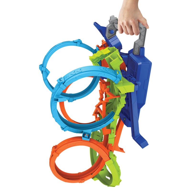 Hot Wheels 4-Loop Crash-Out Track Set
