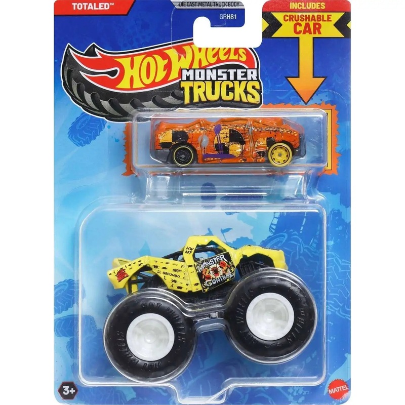 HOT WHEELS Monster Truck plus Car – Totaled