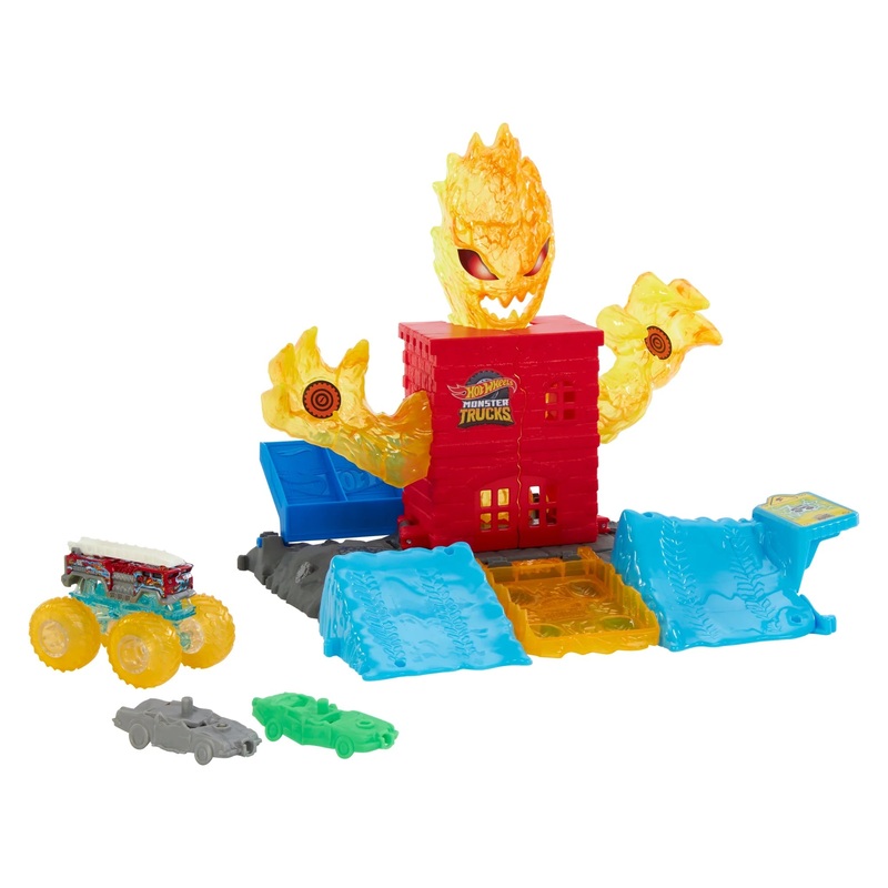 Hot Wheels Monster Trucks Power Smashers Torch Tower Takedown