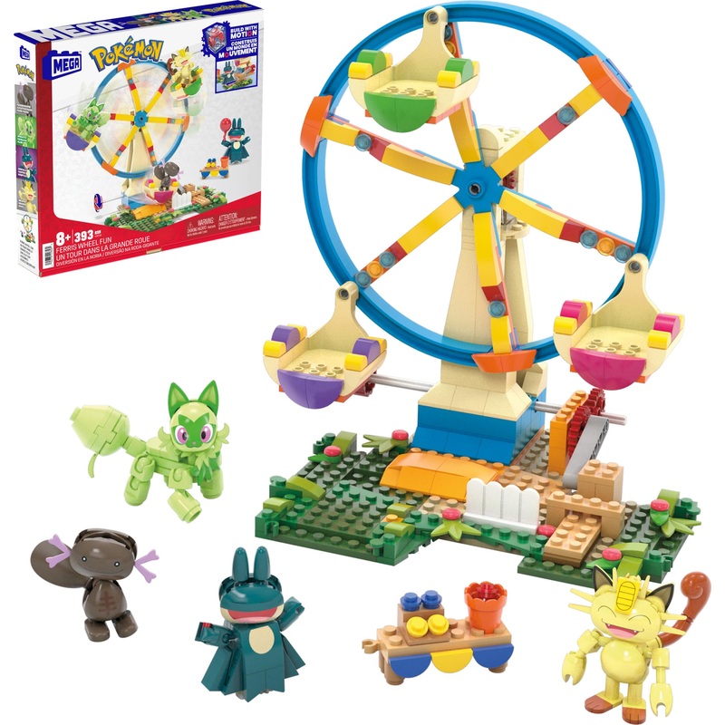 MEGA Pokmon Ferris Wheel Fun Building Toy Kit