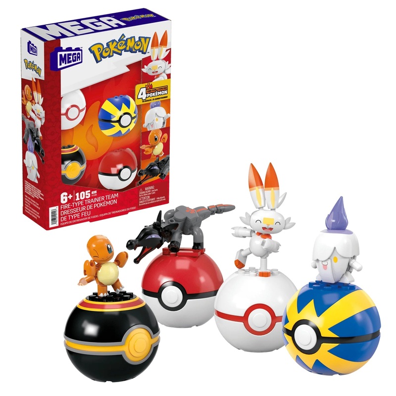MEGA Pokmon Fire-Type Team Building Toy Kit