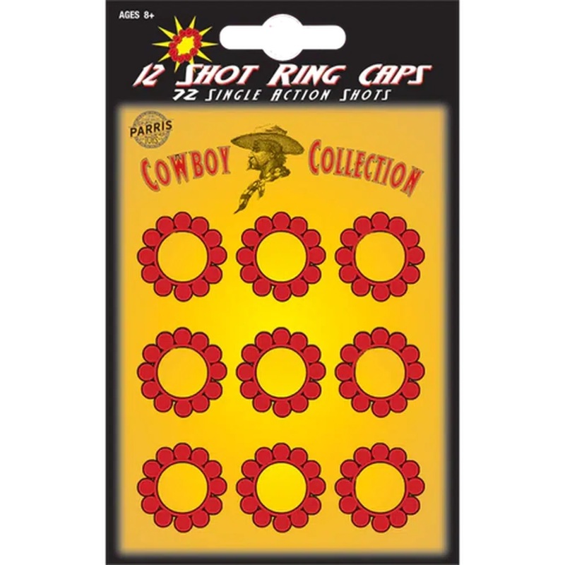 12 Shot Plastic Ring Caps – 72 Single Ammo Shots
