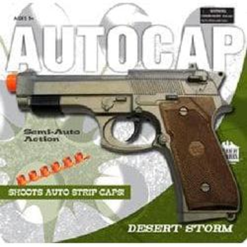 Desert Storm Autocap Toy Gun 9 Long