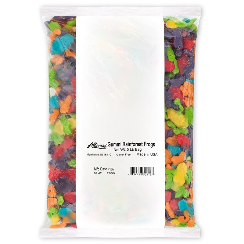 Gummi Rainforest Frogs 5 lb. Bag