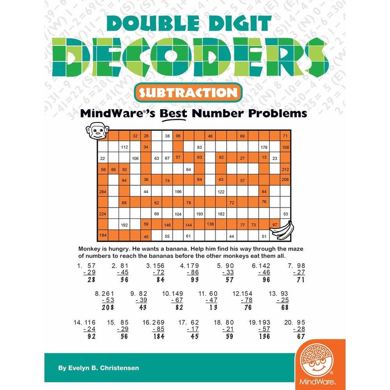 Math Mosaics – Double Digit Decoders Subtraction