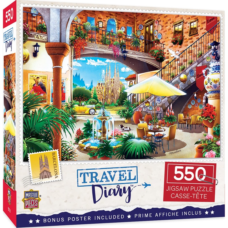 Travel Diary – Barcelona 550 Piece Puzzle
