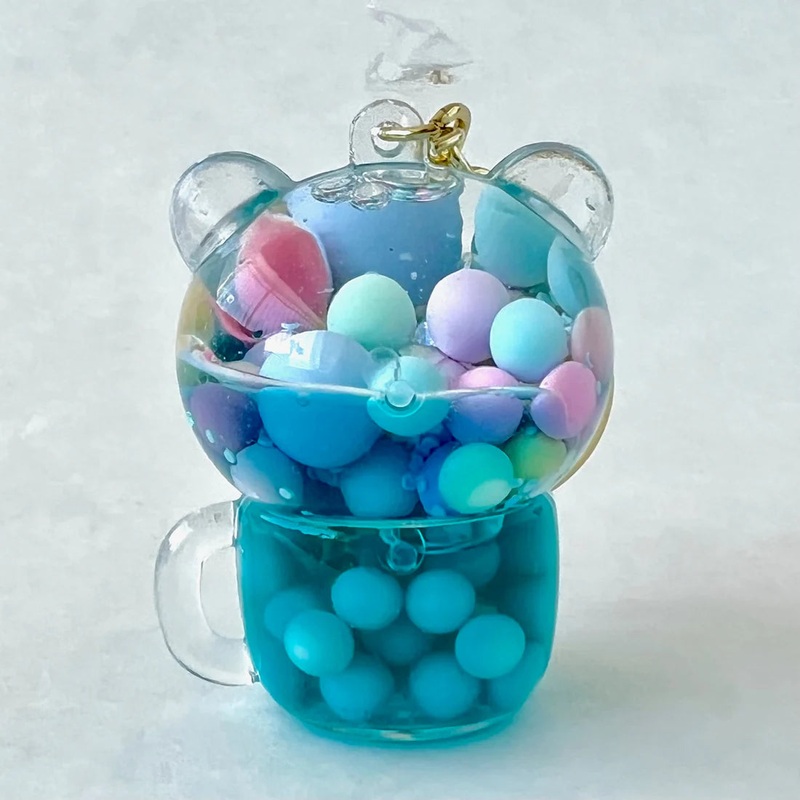 Bear Boba Floaty Key Charm
