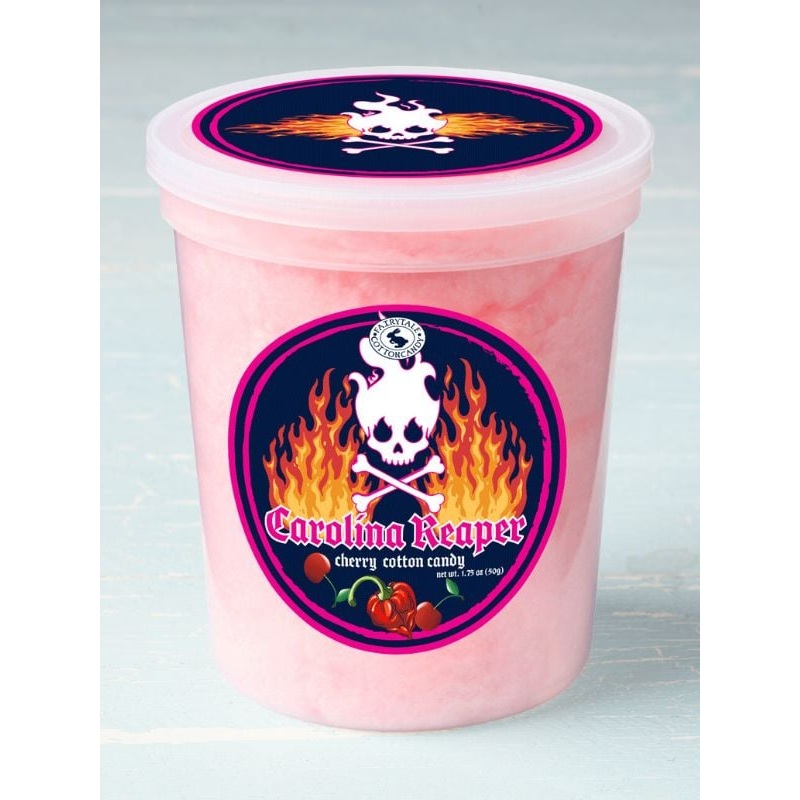 Carolina Reaper Cherry Cotton Candy