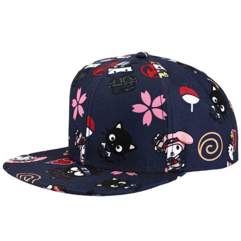 Sanrio x Naruto Limited Edition AOP Flat Bill Snapback Hat