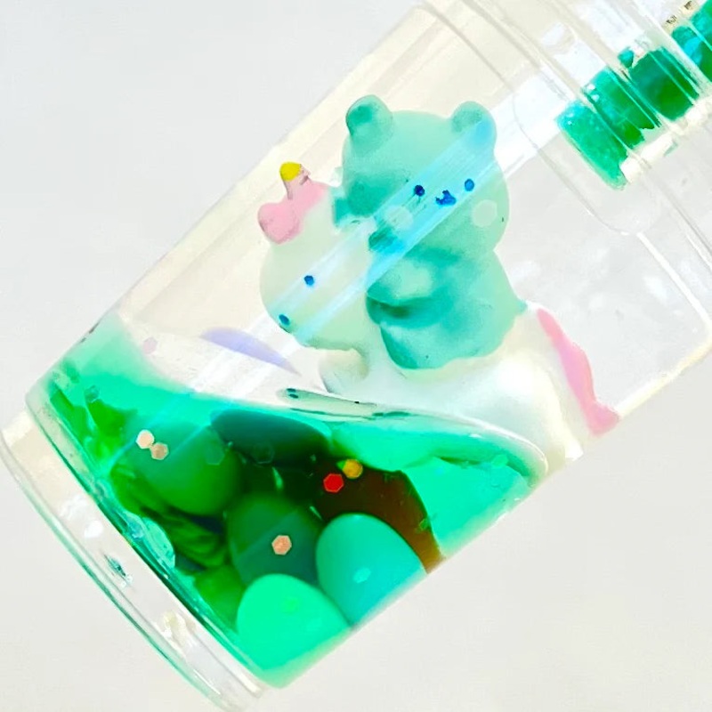 Unicorn Bear Boba Key Charm