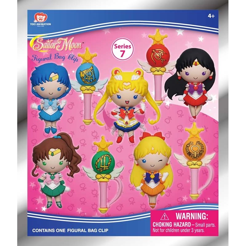3D Foam Collectible Bag Clips – Sailor Moon Series 7