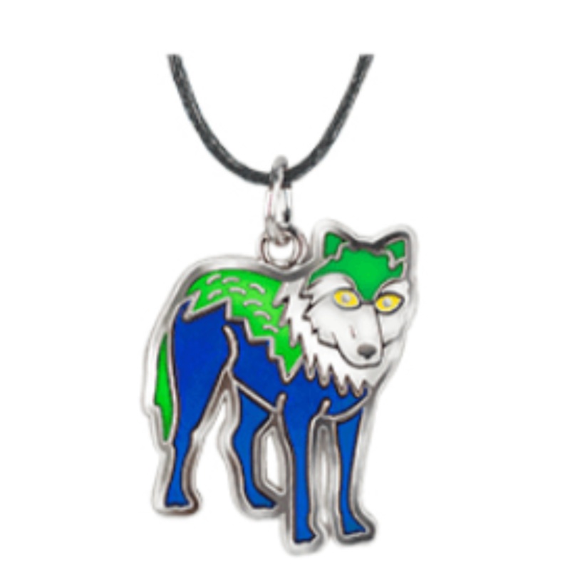 Wildlife Mood Necklace – Wolf