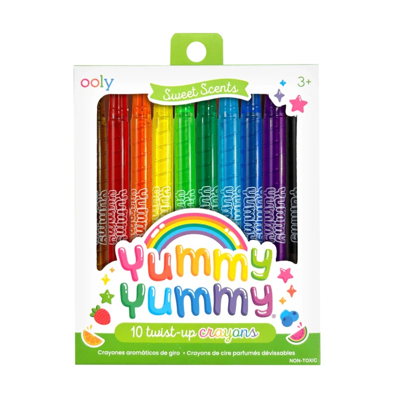 Yummy Yummy Scented Twist-Up Crayons – Set of 10