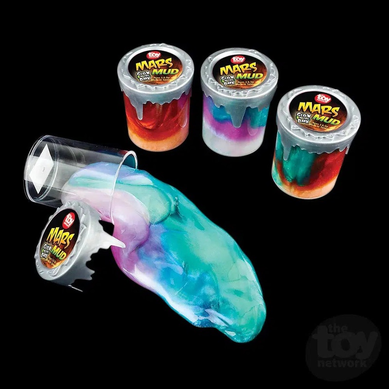 3 Glow In The Dark Mars Mud Putty