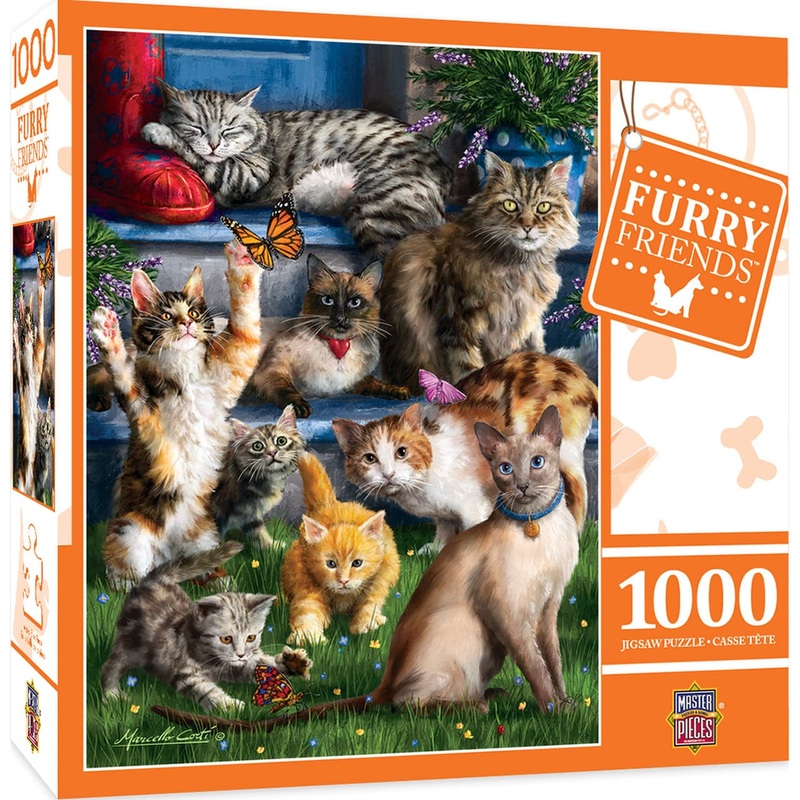Furry Friends – Butterfly Chasers – 1000 Piece Puzzle