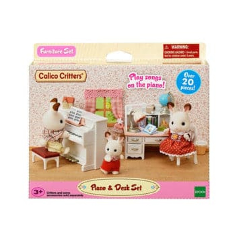 Calico Critters Piano & Desk Set